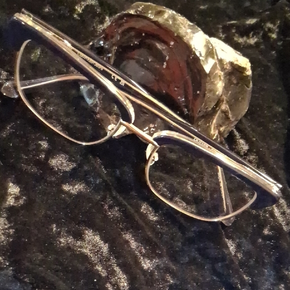 Calvin Klein Blue and Gold Glasses - Picture 3 of 16